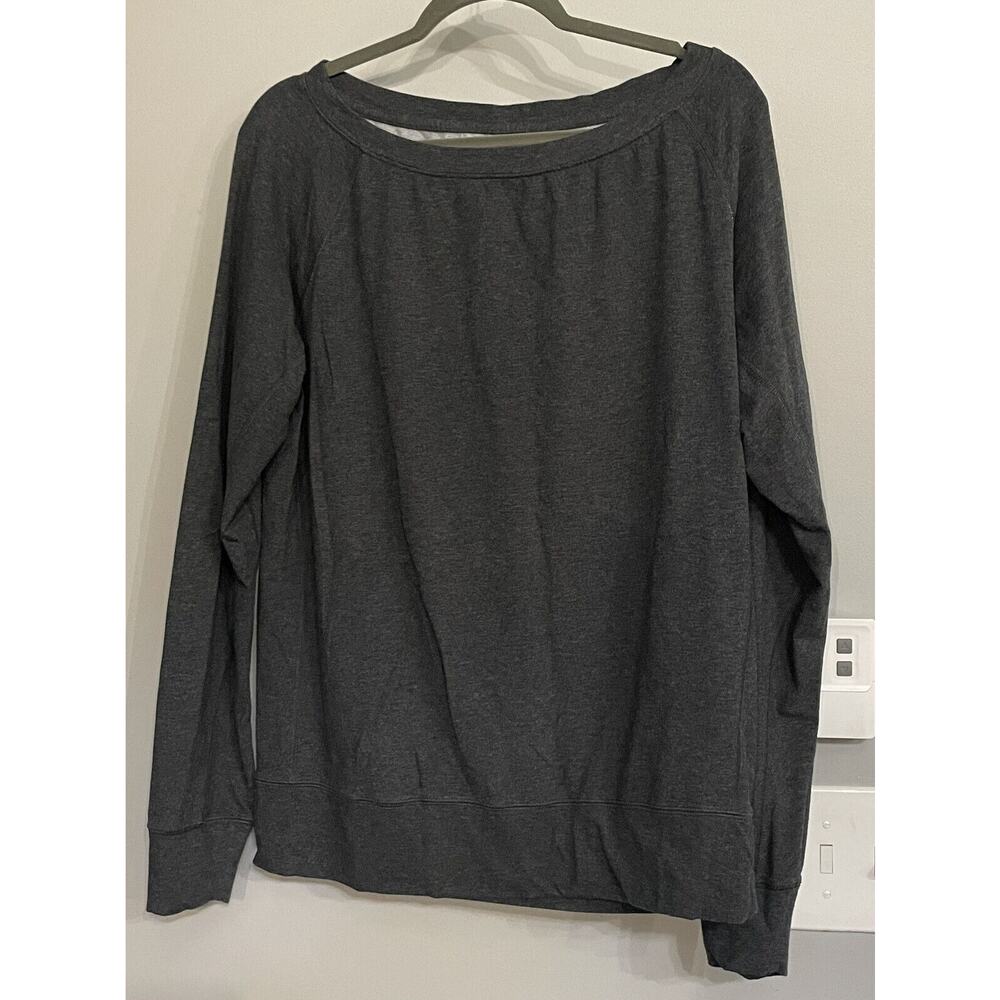 Nike Top Dri-Fit Tech Fleece Uptown Epic Grey Pullover Athleasure‎ Womens L